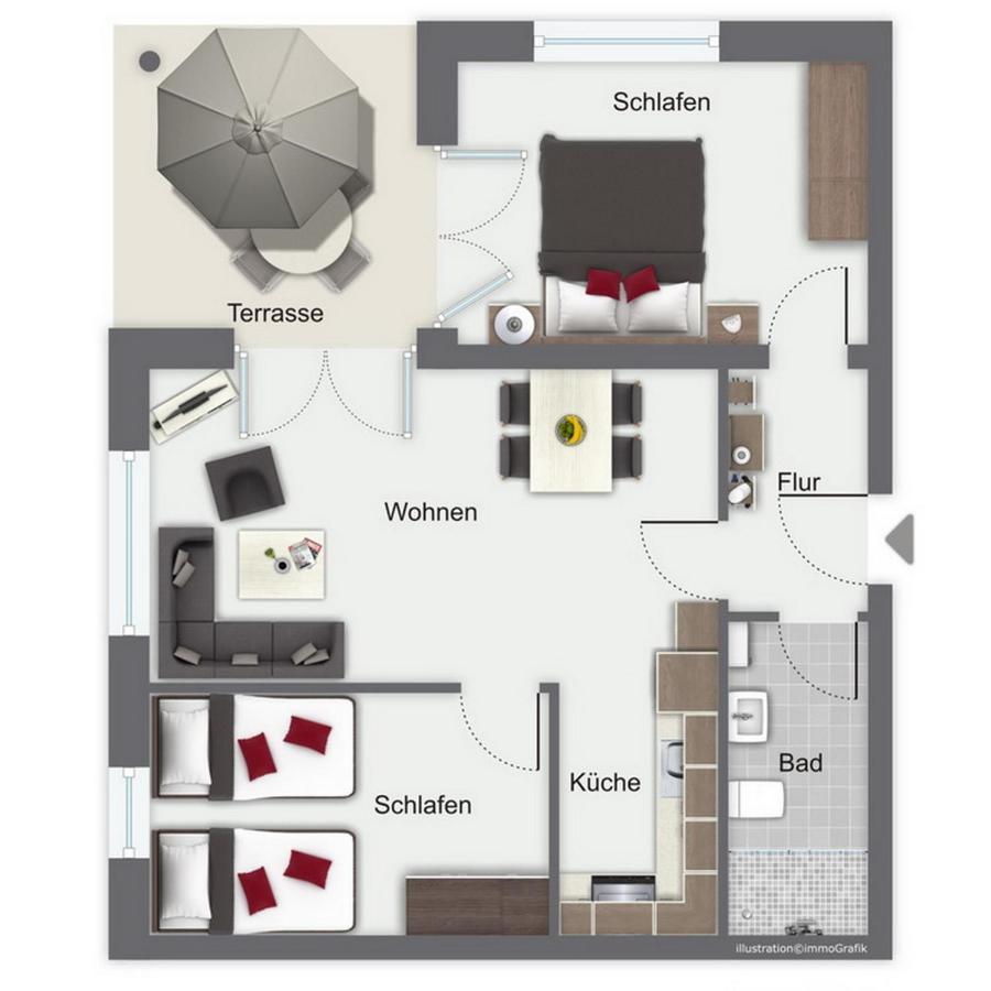 Duenenblick Wohnung 37 博尔滕哈根 外观 照片